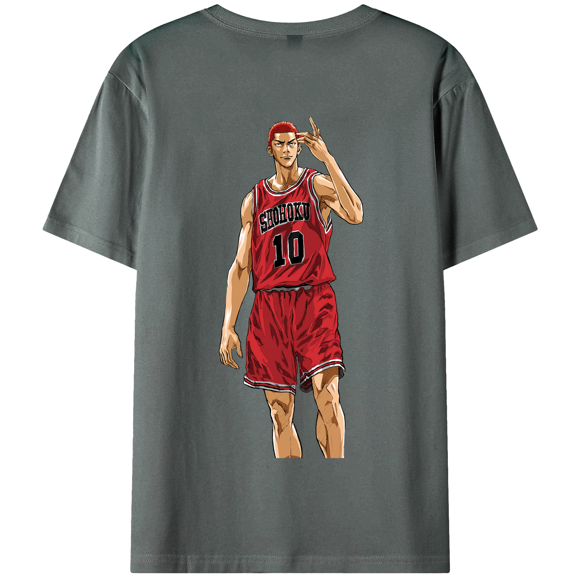 SLAM DUNK／スラムダンク 綿100％半袖Tシャツ（背面プリント）